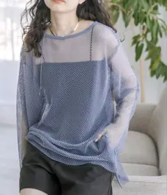 【mystic】メッシュプルオーバー