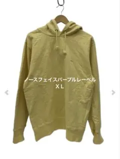 デカサイ ノースフェイスパープルレーベル イエロー パーカー XL