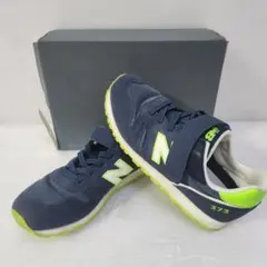 キッズ　スニーカー　ニューバランス　373 21.5cm 着用１回のみ　ブルー