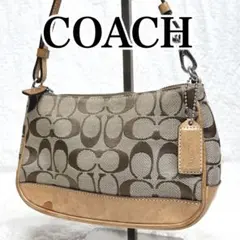 COACH コーチ　アクセサリーポーチ　ワンショルダーバッグ　シグネチャー