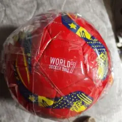 【新品】WORLD 7 SOCCER BALL サッカーボール レッドのサムネイル
