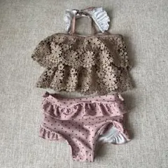 フラワーレース セパレート水着 100cm