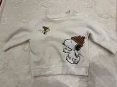 スヌーピー 刺繍 トレーナー 80cm UNIQLO