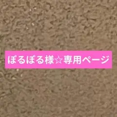 ぽるぽる様☆専用ページ