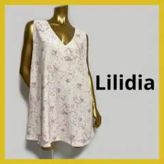 【3727】Lilidia フレア 花柄 ノースリーブ ワンピースのサムネイル