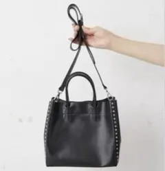 【美品】ear PAPILLONNER スタッズトートバッグ　Sサイズ　2way