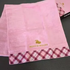 ミニーマウス フェイスタオル ピンク 第一生命ノベルティ 箱なし ディズニー