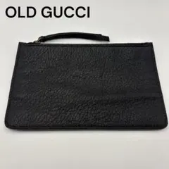 상태매우좋음 オールドグッチ GUCCI 本革 シボレザー インナーポーチ 黒