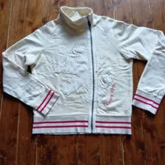 Tommy Jeans フルジップ スウェットパーカー 生成色 ロゴ ジャージ