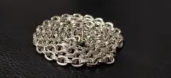 シルバー925　ペーパーチェーンネックレス　Silver925