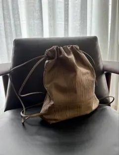 ヨーガンレールグレー リネン混合 リュック