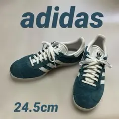 【adidas】GAZELLE ガゼル ブルー系グリーン24.5cmのサムネイル