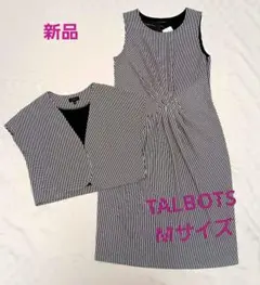 新品♪TALBOT/タルボット　アンサンブルワンピース　白×紺ストライプ柄