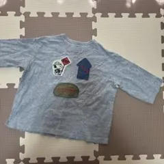 マーキーズ　PEANUTS スヌーピー ワッペン 七分袖　Tシャツ グレー