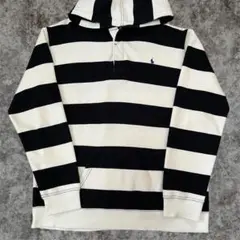 ポロ バイ ラルフローレン スウェット ヘンリーネック パーカー ボーダー