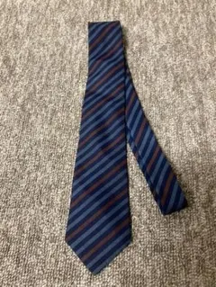 Elegante ストライプ ネクタイ ネイビー