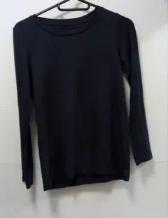 HEATTECH ネイビー 長袖カットソー 140　ヒートテック　極暖ユニクロ