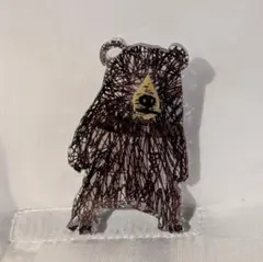 ポケファス　クマ　アクリル　ブローチのサムネイル