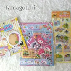 【当時物】たまごっち たまもレター ふせんレター 反射シール 未使用品 3点