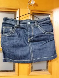 新品、未使用　iiMKダークデニム タイトスカート コントラストステッチ