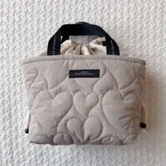 ハンドメイド＊洗える ハート 保温保冷バッグ