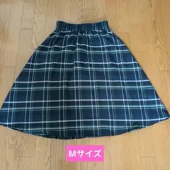 Mサイズ チェック柄フレアスカート