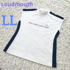 Loudmouthラウドマウス　モックネック　レディースゴルフ ホワイトLLのサムネイル
