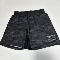 ジロームGIRAUDM ブラック迷彩スポーツショートパンツ XO ３Ｌメンズ