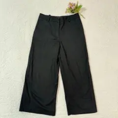 ZARA BASIC ブラック 万能 ワイドパンツ Mサイズ 9〜11号 相当
