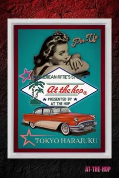 AT-THE-HOP / 東京 原宿【A4サイズ写真ポスター額装付き２点セット