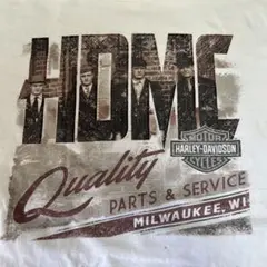 Harley-Davidson 白Tシャツ　フェードTシャツ