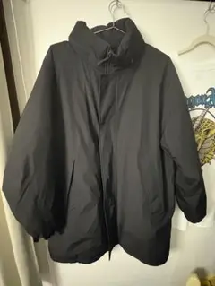 ユニクロブラック ダウンジャケットコート