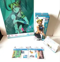 ジョジョの奇妙な冒険 徐倫・ジョースター フィギュアF賞&ロゴ　その他3点