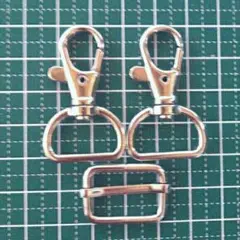 ポイント消化♪ショルダー金具セット☆20㎜幅用☆シルバー