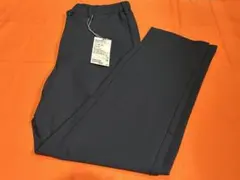 無印良品 風を通すストレッチサッカーノータックパンツ 紳士 黒　Mのサムネイル