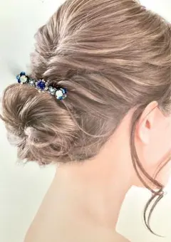 うっとり煌めくスワロフスキーのブリリアントバレッタ　カラー選べます。 チャトン