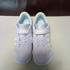 【美品】ASICS レーザービーム薄紫色21.0cm3E