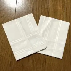 ハンカチ メンズ 冠婚葬祭 フォーマル 　白　結婚式 2枚セット