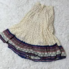 【c5938】チュニック　 総柄　花柄　リボン　イエロー