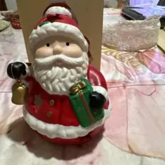レトロビンテージ物、クリスマスサンタクロースのキャンドルホルダー