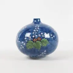 源右衛門窯 染付桐絵花瓶 有田焼 花入 一輪挿しのサムネイル