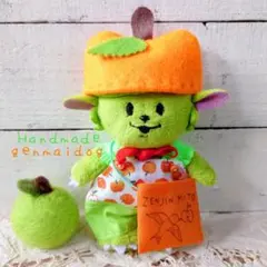 メメル ぬい服 ZENJIN ツアーコーデ オレンジ×アップルグリーン