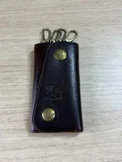 IL BISONTE ブラックレザーキーケース　イルビゾンテ　小物　財布