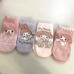 -21cm マイメロディ靴下4足