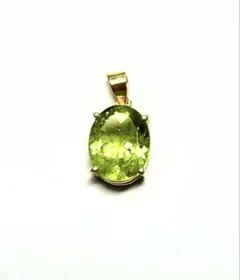 大粒SV925ペリドットペンダントトップ