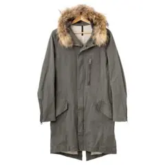 ば*ね様 カーキ フード付きモッズコート サイズ3