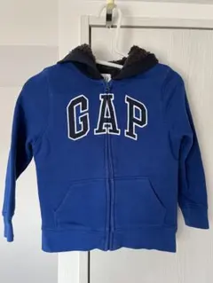 GAP Kids ジップパーカー S 120 ブルー ボア