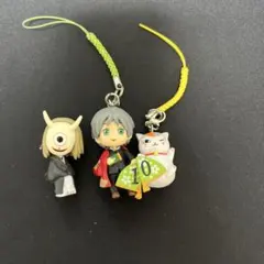 アニメキャラクター フィギュアストラップ 3個セット ペアストラップ