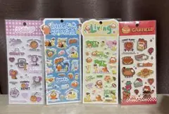 正規品 海外ライセンス品 ガーフィールド マシュマロシール 4枚セット