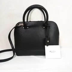 【未使用級】DIANA レザー 2way ブガッティ ショルダーバッグ 黒のサムネイル
